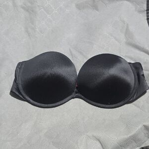 Strapless Black Smooth Push-Up Bra